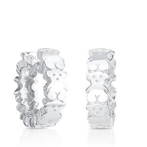 Tous silver hoops